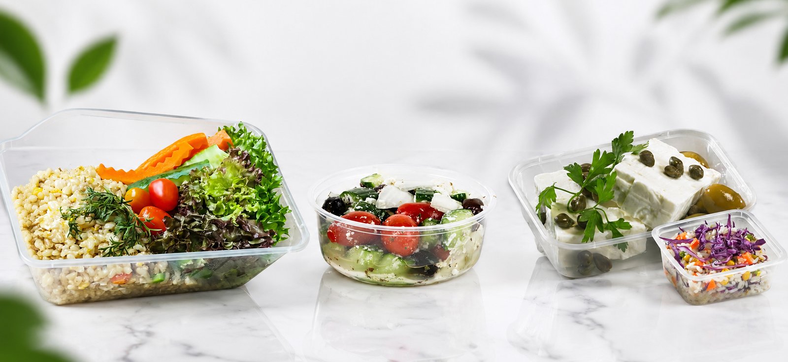 Microwave food containers for food storage, takeaway and food service in UAE